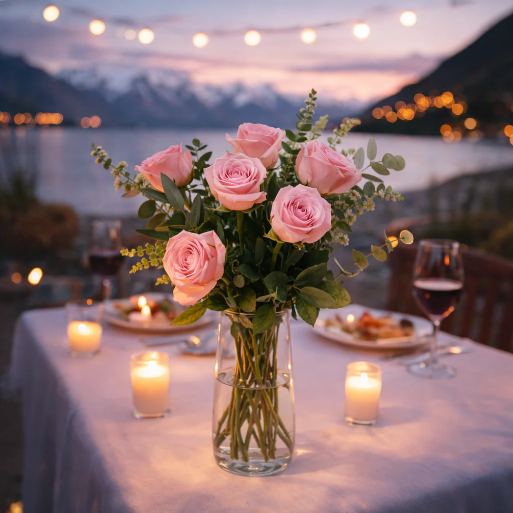 Half Dozen Pink Roses - Image 2