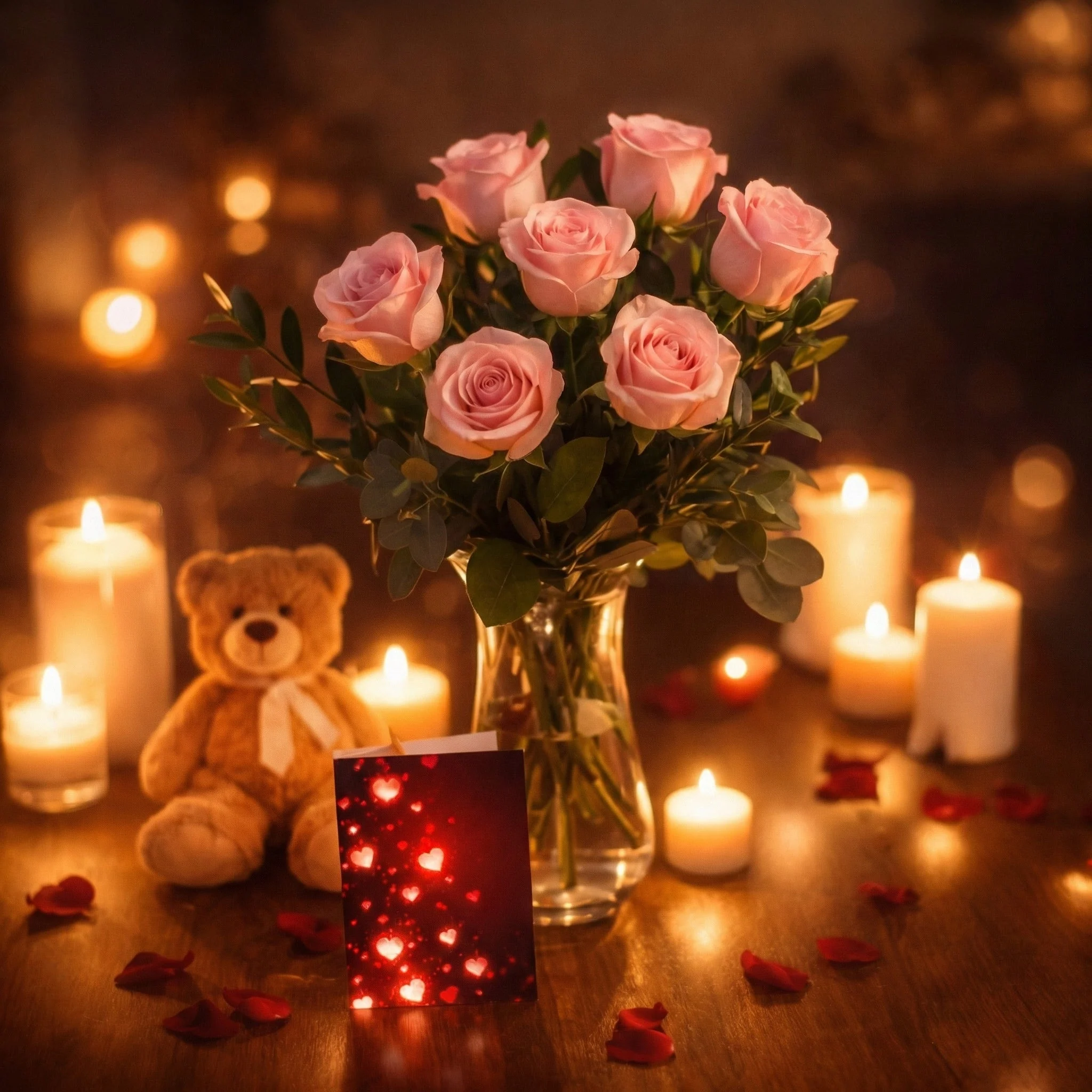 Half Dozen Pink Roses Combo - Image 2