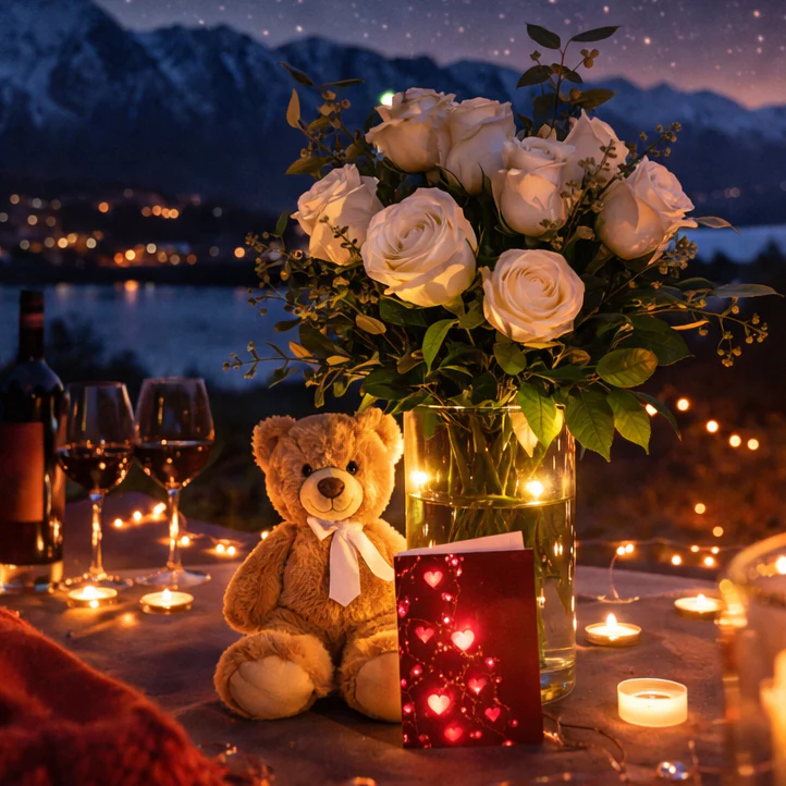 Half Dozen White Roses Combo - Image 2
