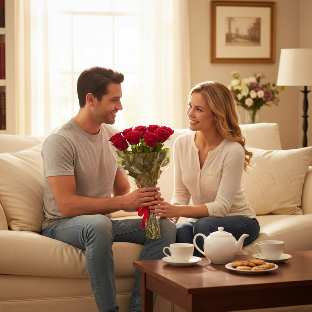 One Dozen Long Stem Red Rose Special - Image 2