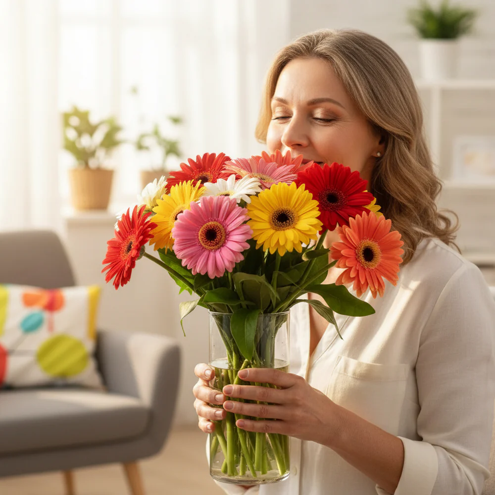 Rainbow Gerbera Bouquet - Image 2